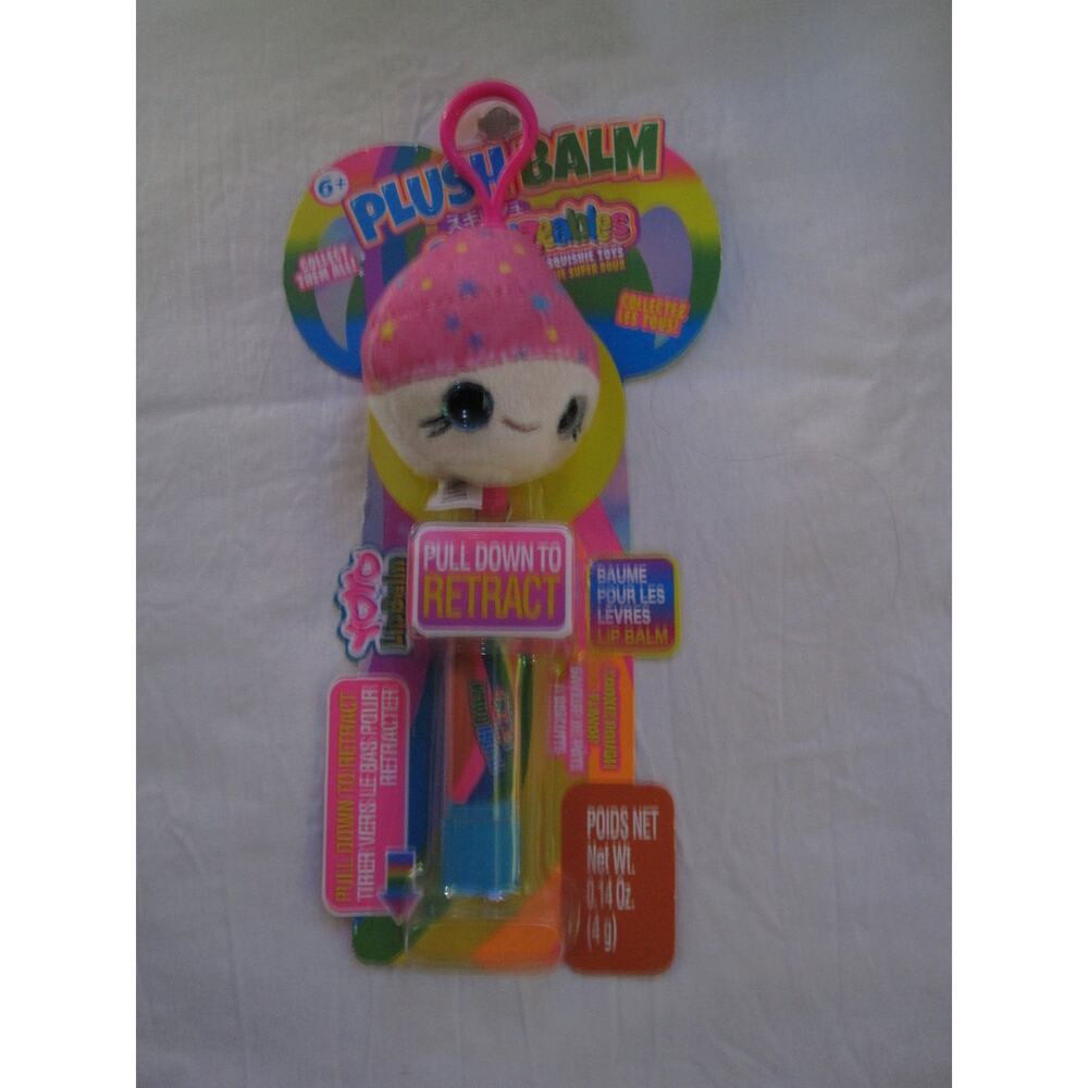 NEW PlushBalm Squeezables Retractable LipBalm Chapstick kids Cookie Dough Flavor